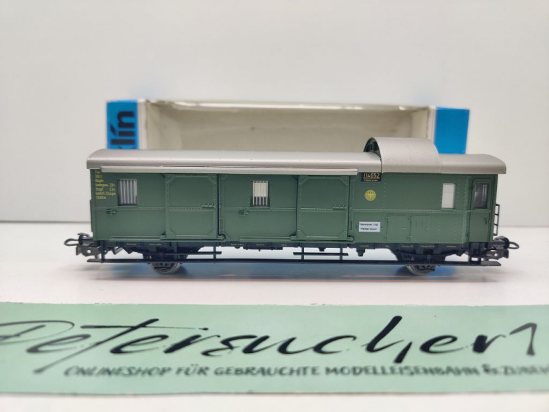 Märklin H0 AC 4102 Gepäckwagen "Donnerbüchse" Pwi30 / DRG / OVP blau