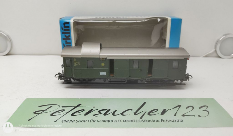 Märklin H0 4103 Gepäckwagen / Schlusslicht / Pwi / DRG / OVP blau