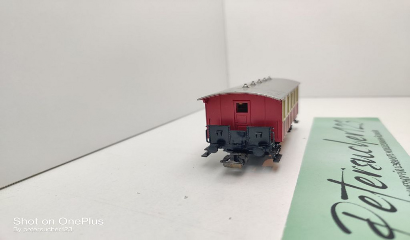 Märklin H0 AC 4107 Personenwagen / beige-rot / Bauart Bi / Privatbahn