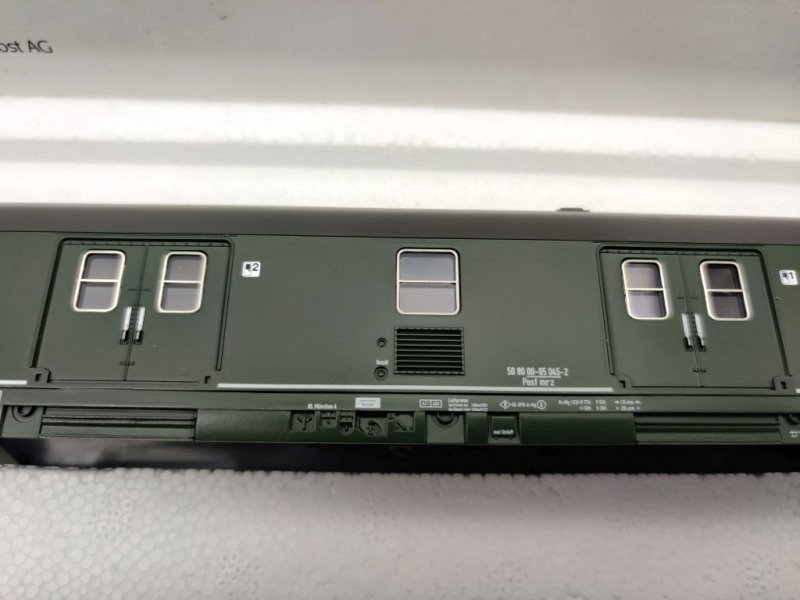 Märklin H0 AC 41573 Bahnpostwagen-Set "Intercity" Post mrz / NEM / DPAG / OVP weiß