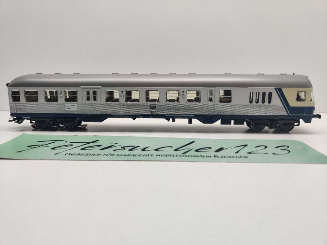Märklin H0 AC 4160 (2) Nahverkehrswagen m Steuerabteil 2.Kl BDnf735 / DB