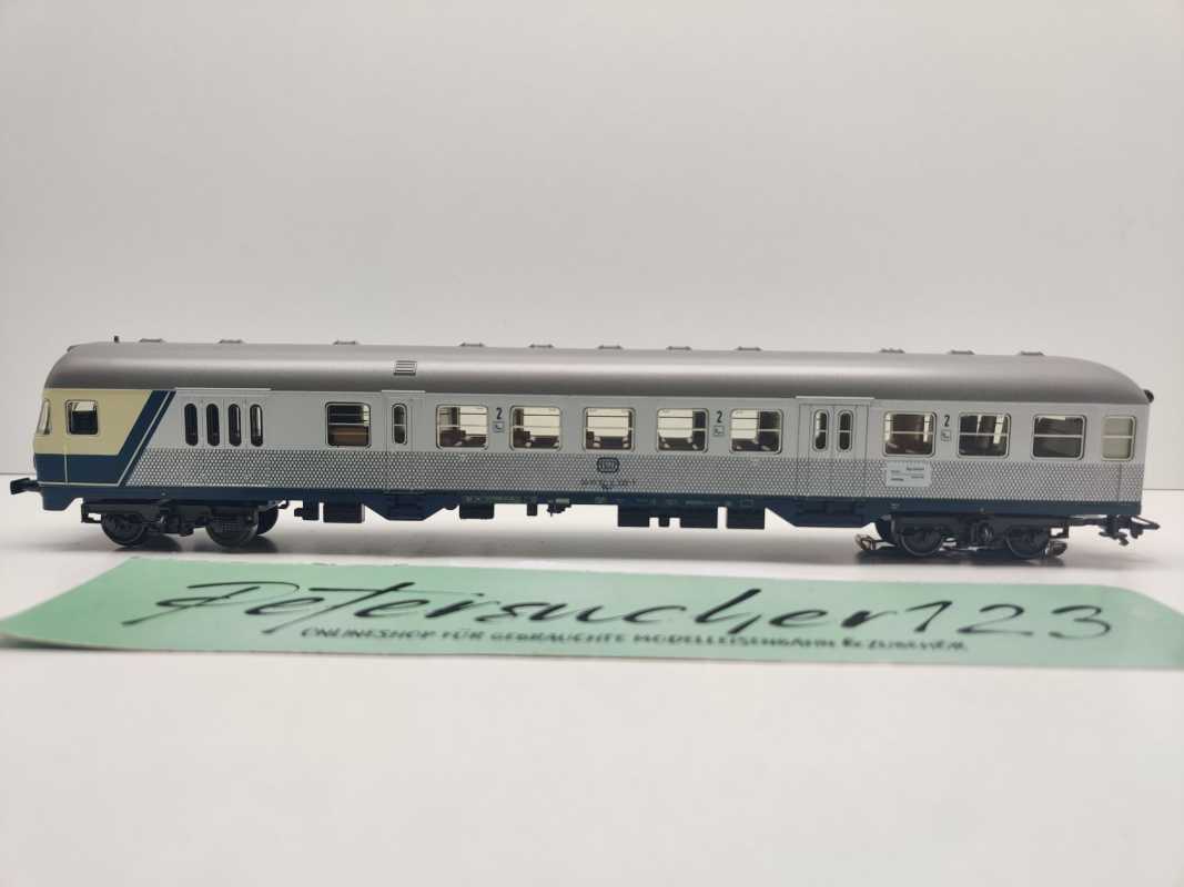Märklin H0 AC 4160 (2) Nahverkehrswagen m Steuerabteil 2.Kl BDnf735 / DB