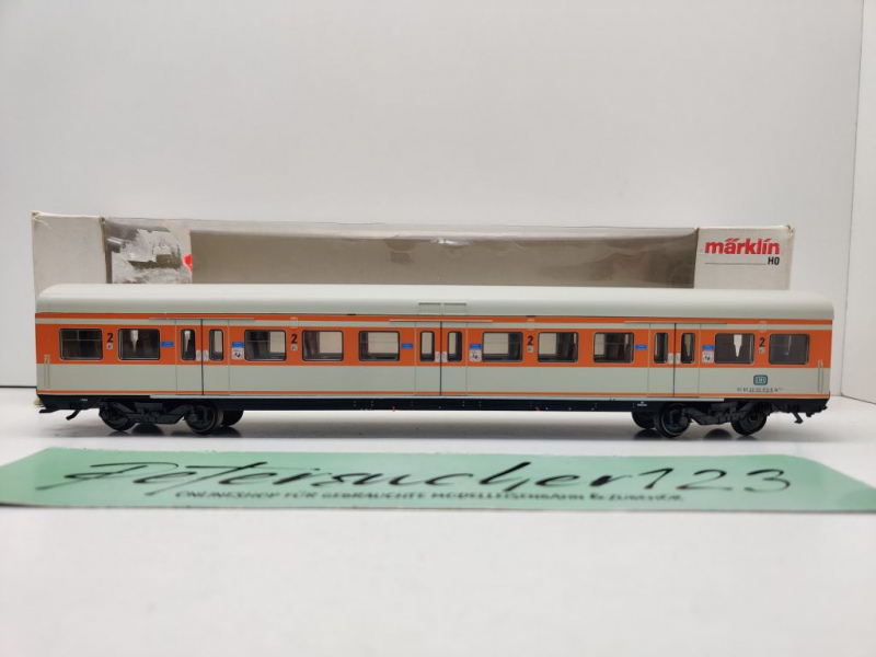 Märklin H0 AC 4184 S-Bahn Wagen 2.Kl Bx794.1 / NEM / DB / OVP weiß