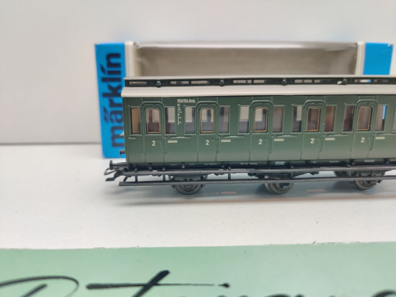 Märklin H0 AC 4202 Abteilwagen 2.Kl / B3pr11b / DB / OVP blau