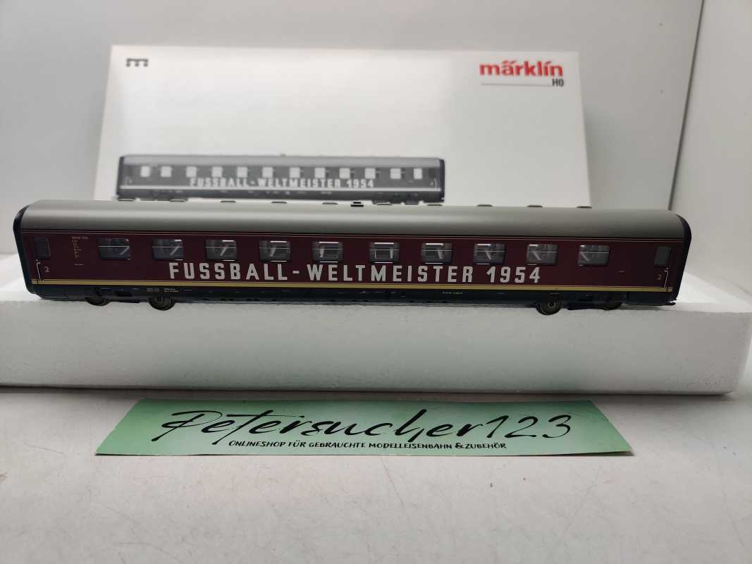 Märklin H0 AC 42080 Triebwagenzug-Zwischenwagen / Bauart VM 08 / Gattung A4ü / OVP