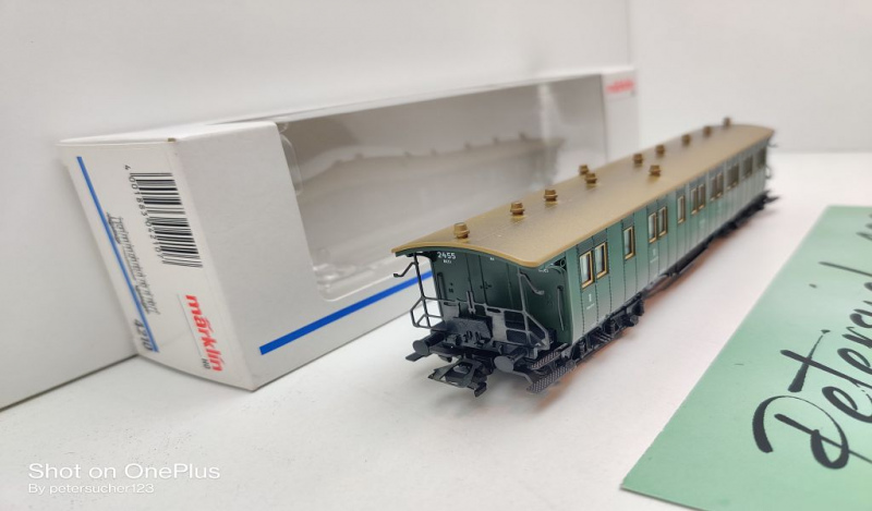 Märklin H0 AC 4210 Schnellzugwagen 2.-3.Kl. / BCCCi / K.Wü.St.E. / OVP weiß