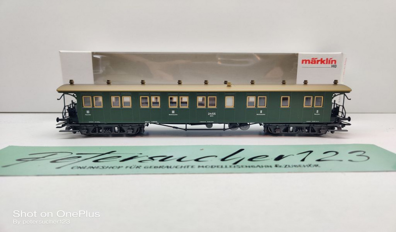 Märklin H0 AC 4210 Schnellzugwagen 2.-3.Kl. / BCCCi / K.Wü.St.E. / OVP weiß