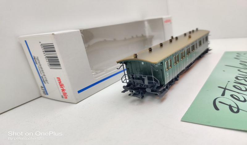 Märklin H0 AC 4210 Schnellzugwagen 2.-3.Kl. / BCCCi / K.Wü.St.E. / OVP weiß