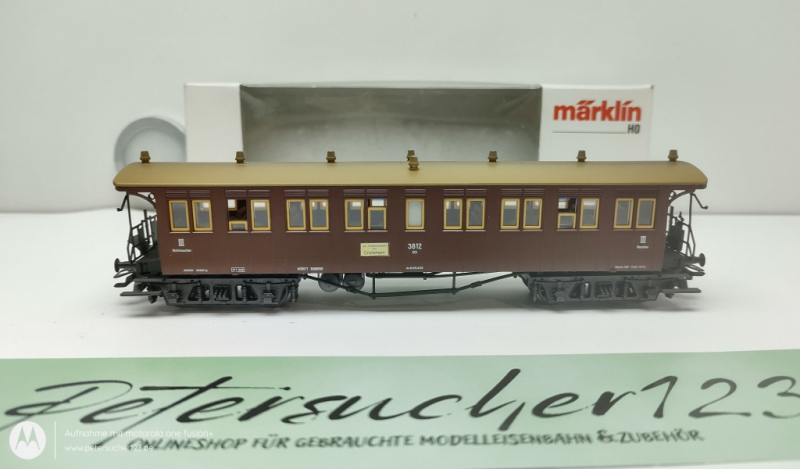 Märklin H0 AC 4211 Schnellzugwagen der K.W.St.E / 3.Klasse / braun / OVP