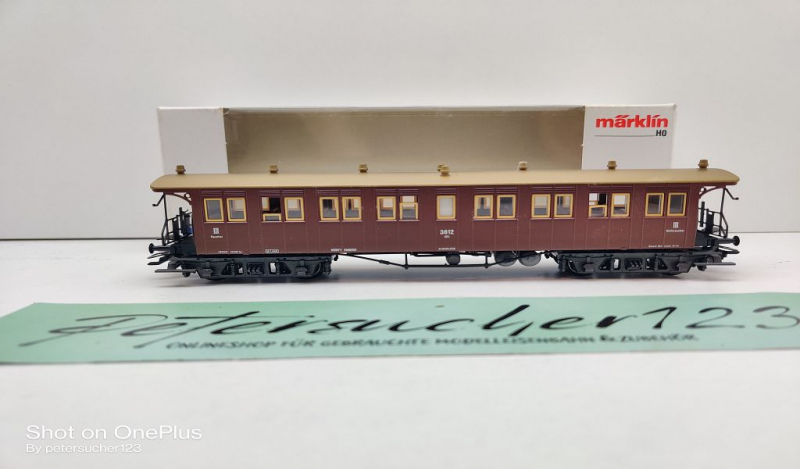 Märklin H0 AC 4213 Schnellzugwagen 3.Kl. / Cci / K.Wü.St.E. / OVP weiß