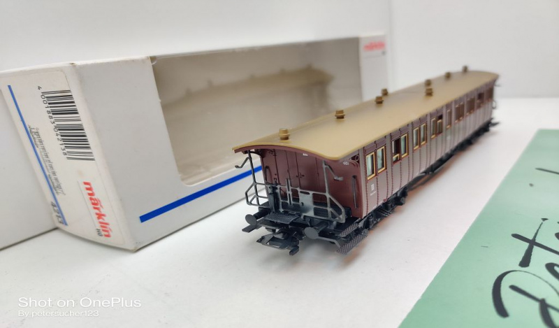Märklin H0 AC 4213 Schnellzugwagen 3.Kl. / Cci / K.Wü.St.E. / OVP weiß