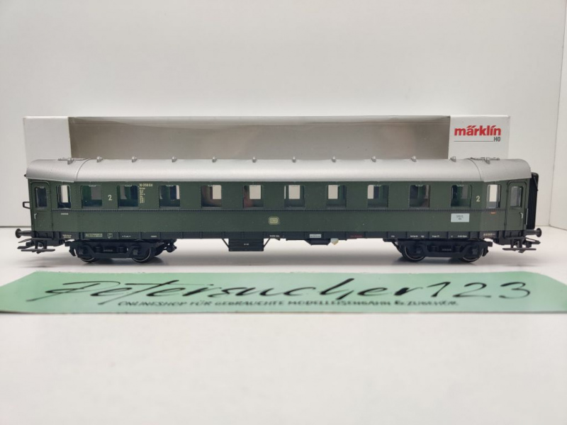Märklin H0 AC 42255 Abteilwagen "Hecht" 2.Kl B4üwe / NEM / DB / OVP weiß