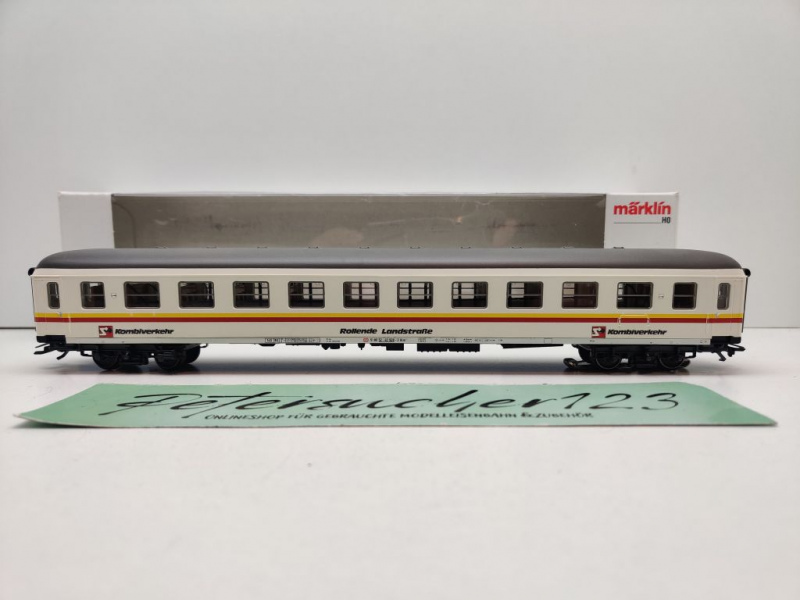 Märklin H0 AC 4232 Liegewagen "roll. Landstraße" / Bcm247 / NEM / DB / OVP weiß
