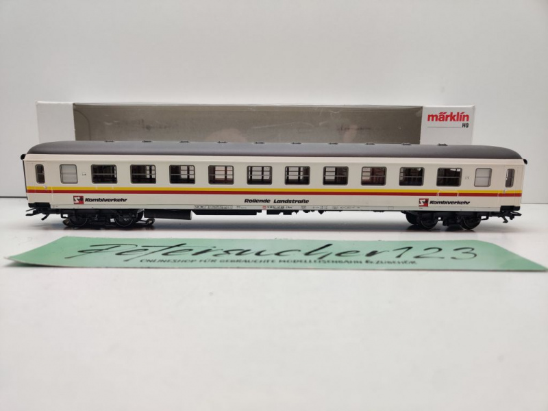 Märklin H0 AC 4232 Liegewagen "roll. Landstraße" / Bcm247 / NEM / DB / OVP weiß