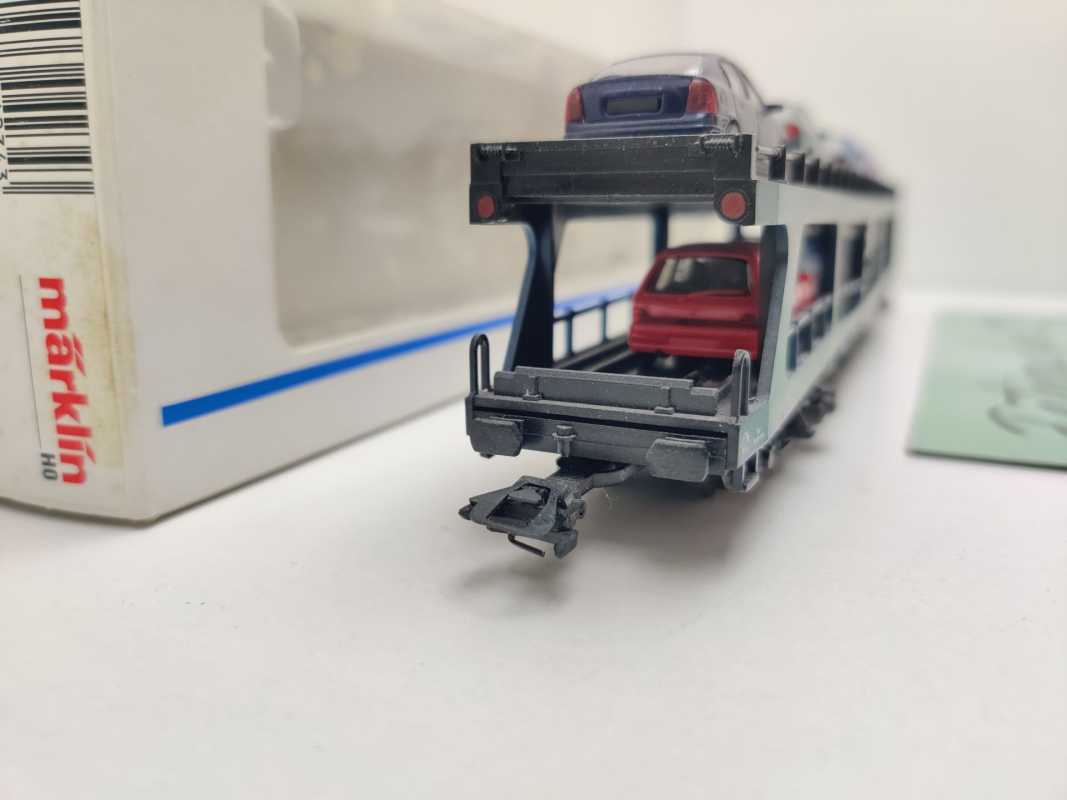 Märklin H0 AC 4234 Autotransportwagen DDm915 / 8 PKW / DB / OVP