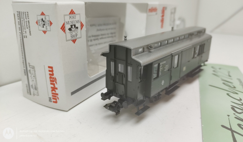 Märklin H0 AC 42358 PMS 60-05 Postmuseumswagen 2001 / OVP