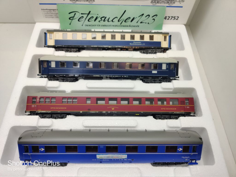 Märklin H0 AC 42752 Personenwagen-Set "Insider Tour 96" / NEM / BEM / OVP weiß