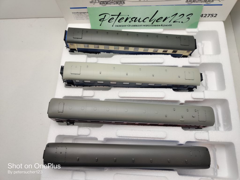 Märklin H0 AC 42752 Personenwagen-Set "Insider Tour 96" / NEM / BEM / OVP weiß