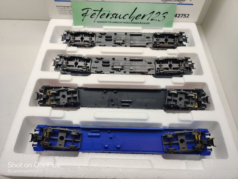 Märklin H0 AC 42752 Personenwagen-Set "Insider Tour 96" / NEM / BEM / OVP weiß
