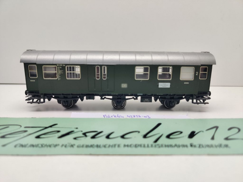 Märklin H0 AC 42756-03 Umbauwagen Gepäckabteil 2. Kl BPw3yg / NEM / DB