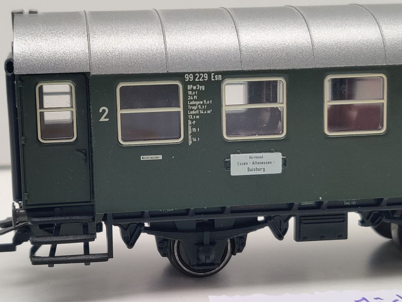 Märklin H0 AC 42756-03 Umbauwagen Gepäckabteil 2. Kl BPw3yg / NEM / DB
