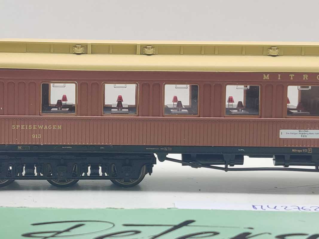 Märklin H0 AC 42762-3 Speisewagen "Mitropa" WR6ü aus Set / Licht / NEM / DRG