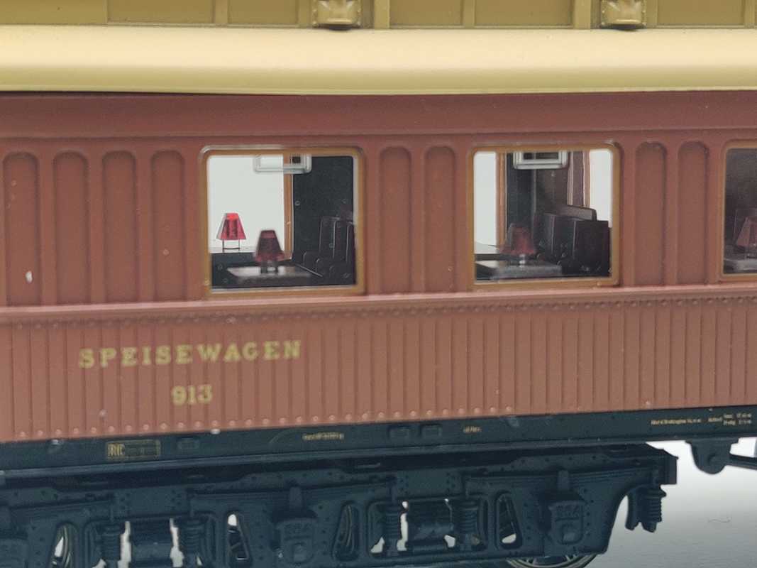 Märklin H0 AC 42762-3 Speisewagen "Mitropa" WR6ü aus Set / Licht / NEM / DRG