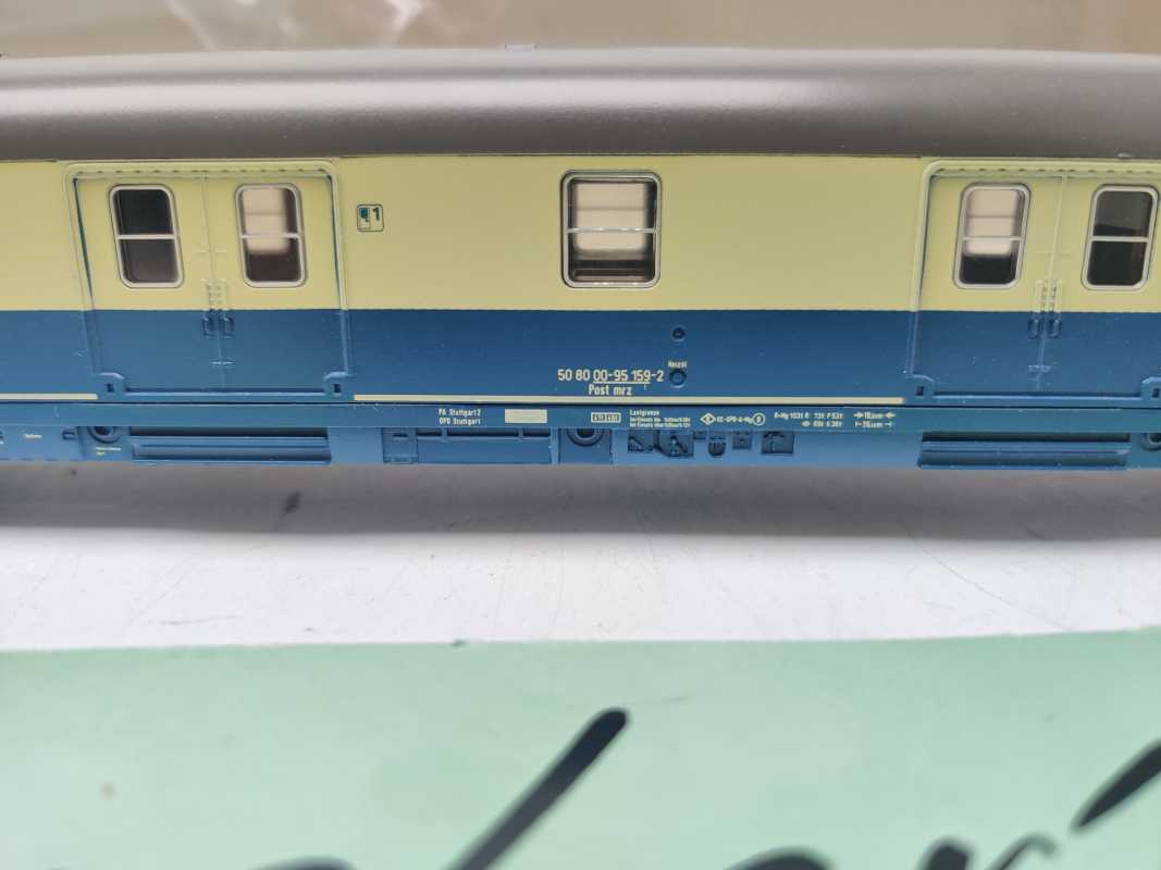 Märklin H0 AC 4280 Schnellzug-Bahnpostwagen (Post mrz) / DBP / NEM / OVP