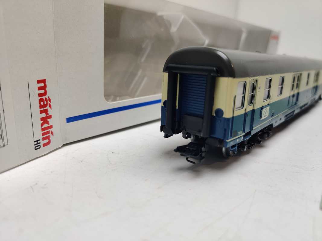 Märklin H0 AC 4280 Schnellzug-Bahnpostwagen (Post mrz) / DBP / NEM / OVP