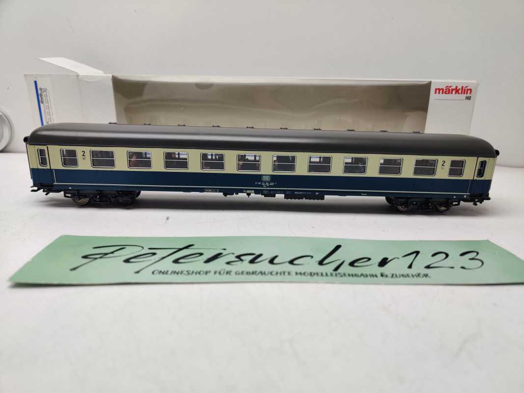 Märklin H0 AC 4292 D-Zug Abteilwagen 2.Kl Bm234 / NEM / DB / OVP
