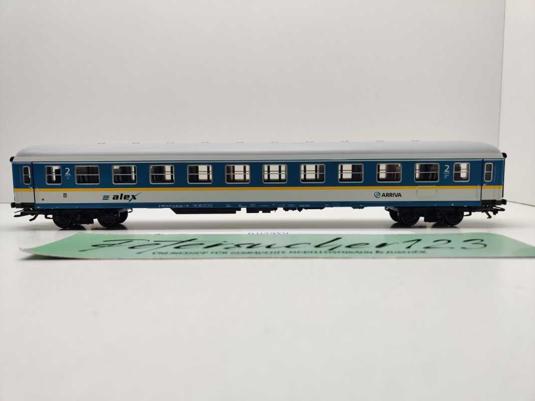 Märklin H0 AC 42954 Schnellzug Abteilwagen "alex" "ARRIVA" 2.Kl Bm / NEM / ALEX