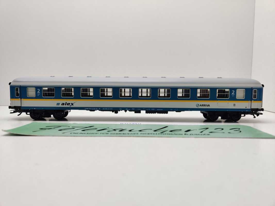 Märklin H0 AC 42954 Schnellzug Abteilwagen "alex" "ARRIVA" 2.Kl Bm / NEM / ALEX