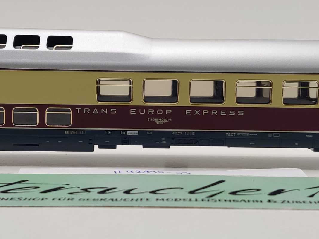 Märklin H0 AC 42990-03 TEE Speisewagen "Rheingold" WRmh131 / Licht / NEM / DB