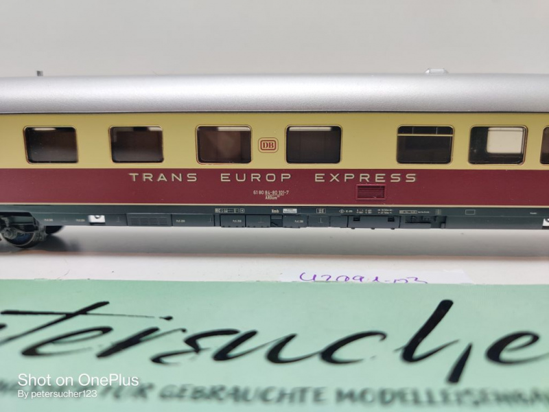 Märklin H0 AC 42991-03 TEE Barwagen "Helvetia"  / ARDümh105 / NEM / DB