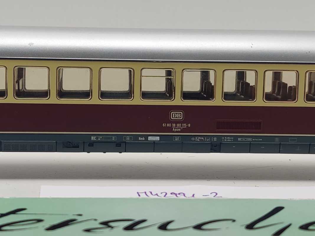Märklin H0 AC 42991-2 TEE Großraumwagen "Helvetia" 1.Kl Apüm121 / Licht / NEM / DB