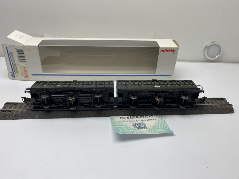 Märklin H0 4308 Doppel-Abteilwagen 3. Kl. / OVP / DRG