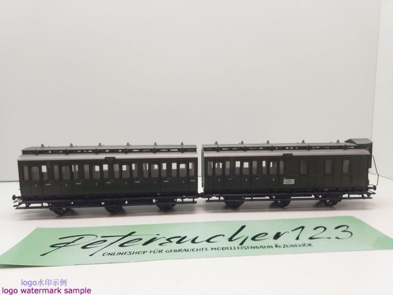 Märklin H0 AC 4309 Abteilwagen-Paar 3.Kl / C3 + CPw3 / DRG