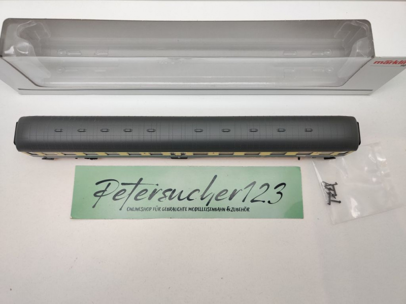 Märklin H0 AC 43125 (2) Mitteleinstiegswagen 1./2.Kl Abylb411 / NEM / DB / OVP weiß