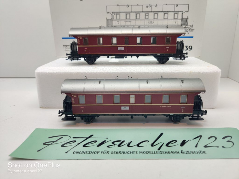 Märklin H0 AC 43139 Wagen-Set "Donnerbüchsen" / Ci, Ccitr / NEM / DB / OVP weiß