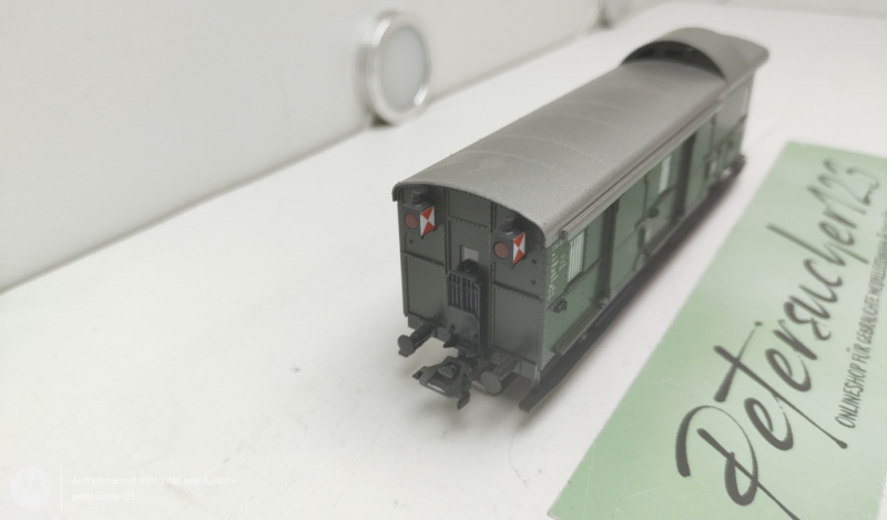 Märklin H0 AC 114 837 Gepäckwagen mit Rücklicht / Grün / DB / Schiebetüren