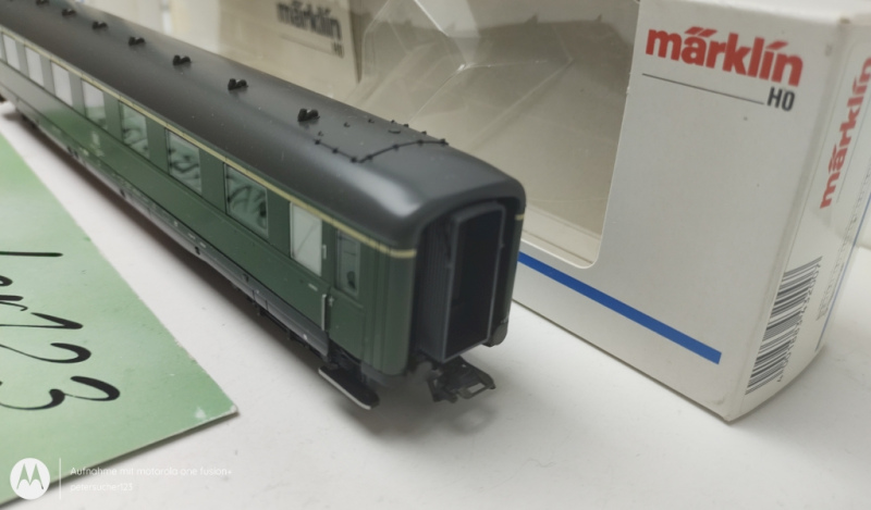 Märklin H0 AC 43200 Schnellzug Personenwagen 1.Kl. / Grün / DB / DB / OVP