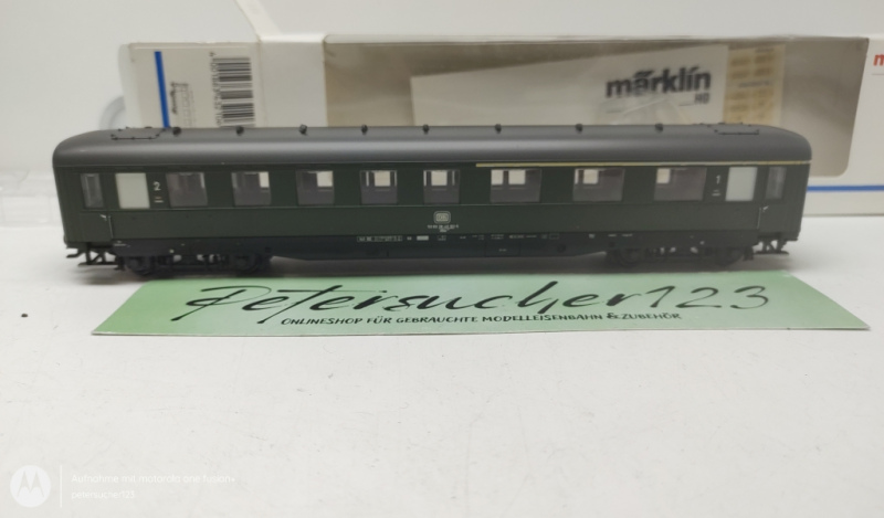 Märklin H0 AC 43210 Schnellzugwagen 1.+2.Kl. / Grün / DB / OVP