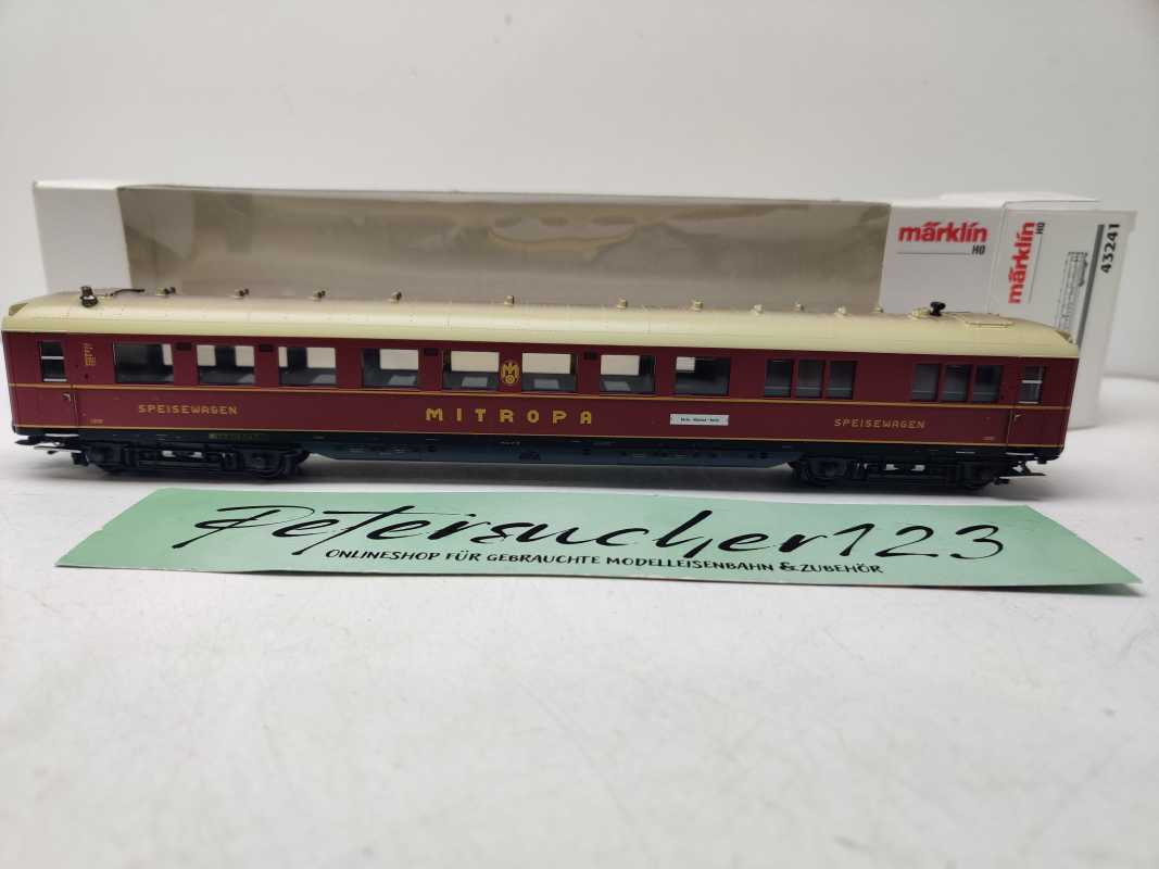 Märklin H0 AC 43241 Mitropa-Speisewagen (Bauart WR4ü) als Schürzenwagen  / NEM / OVP