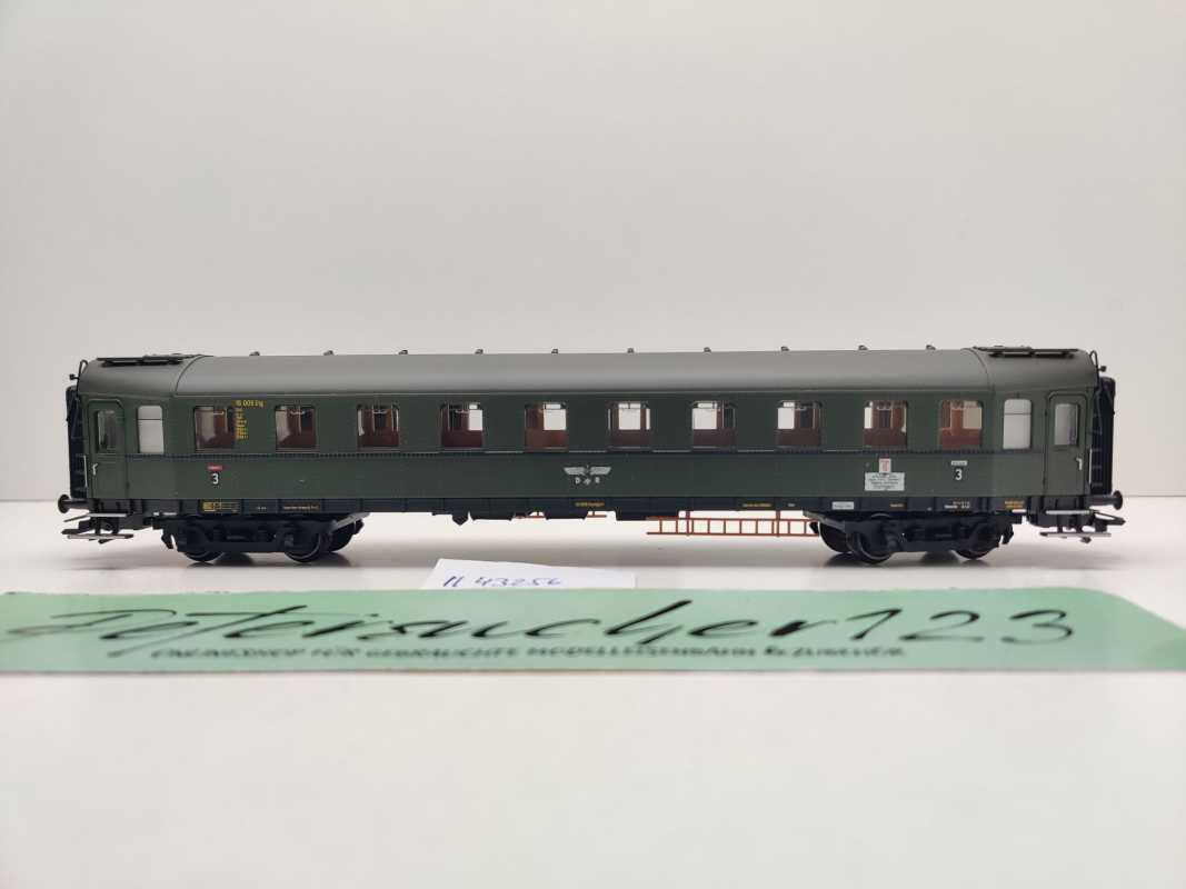 Märklin H0 AC 43256-01 Hecht-Abteilwagen 3.Kl C4ü-23 "aus Insider-Set" / NEM / DRG