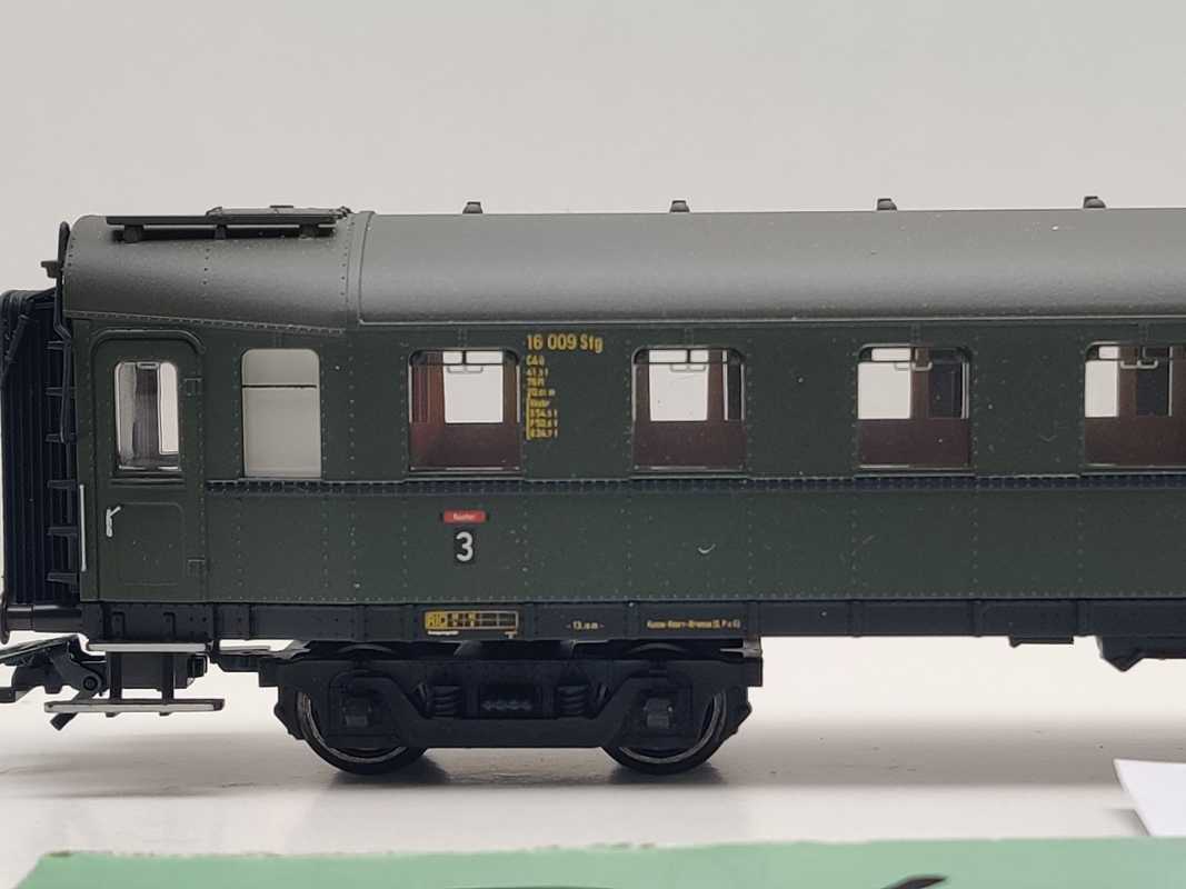 Märklin H0 AC 43256-01 Hecht-Abteilwagen 3.Kl C4ü-23 "aus Insider-Set" / NEM / DRG
