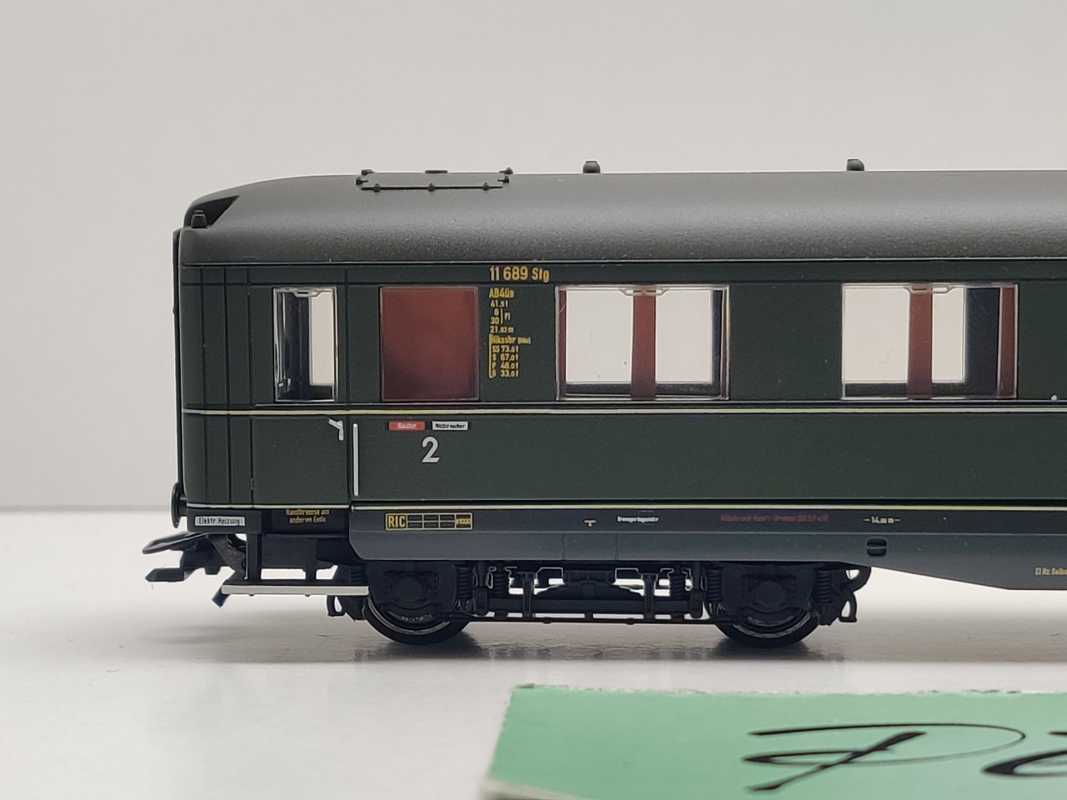 Märklin H0 AC 43256-03 Schürzenwagen 1.-2.Kl AB4ü-38 "aus Insider-Set" NEM DRG