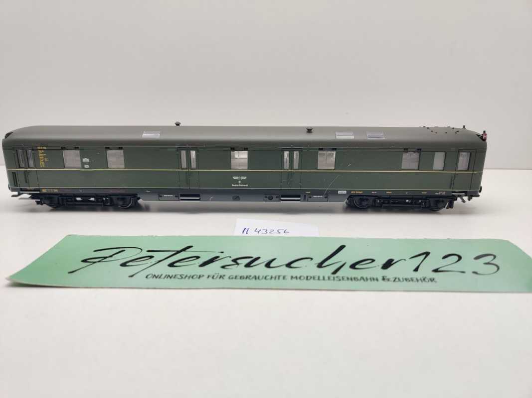 Märklin H0 AC 43256-06 Bahnpostwagen Post4ü-a "aus Insider-Set" Schleifer NEM DRG