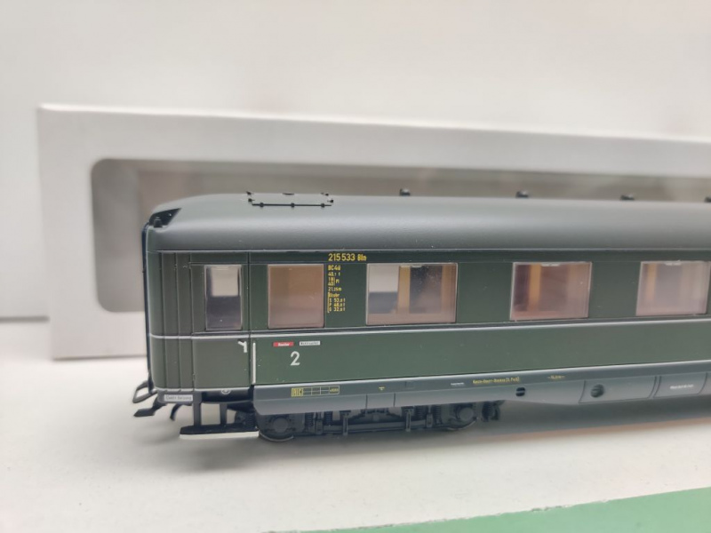 Märklin H0 AC 43259-02 Schürzenwagen 2.-3.Kl BC4ü / NEM / DRG / ErsatzVP weiß