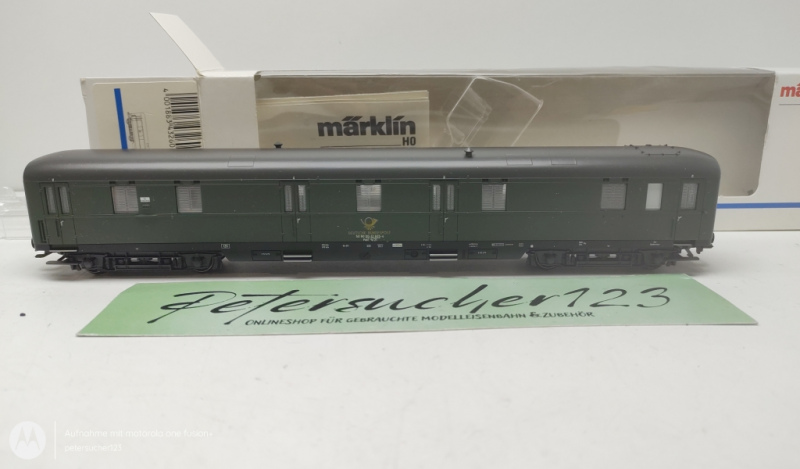 Märklin H0 AC 43260 Gepäckwagen / Reisezug / DP / Grün / DB / OVP