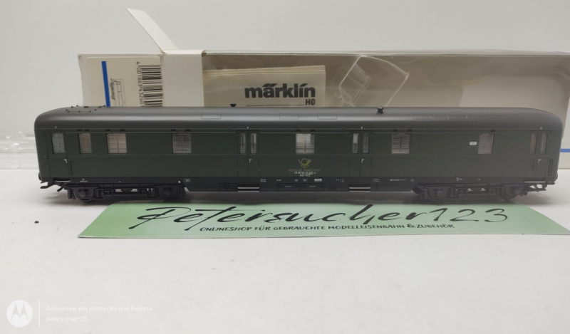 Märklin H0 AC 43260 Gepäckwagen / Reisezug / DP / Grün / DB / OVP